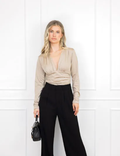 Selma strass body beige