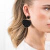 Hilke oorbellen goud zwart
