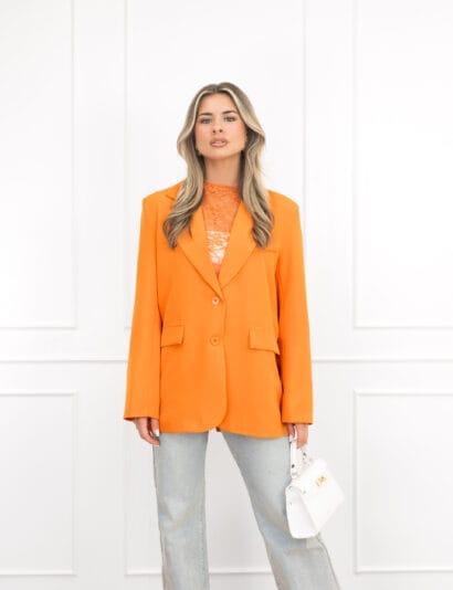 Senna blazer split oranje