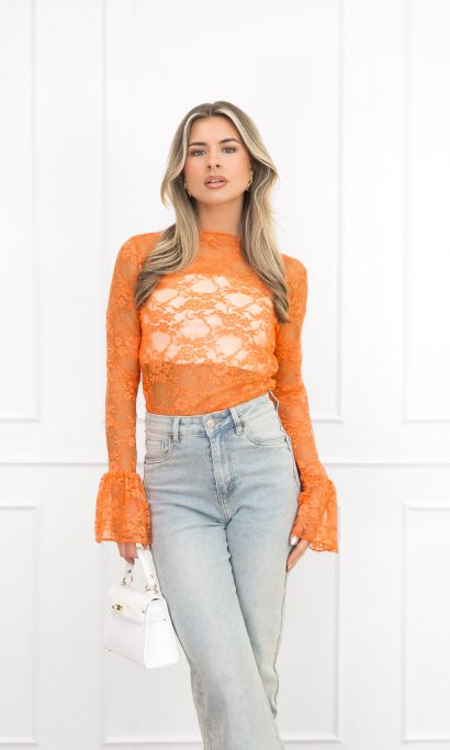 Kayla top oranje