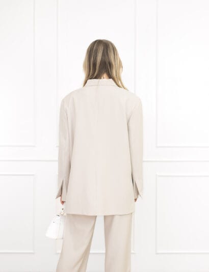 Clarissa box blazer beige
