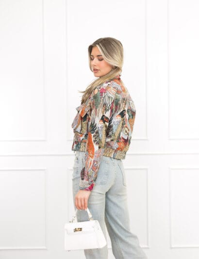 Larissa bomber jack print