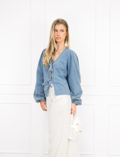 Zelda spijker blouse blauw