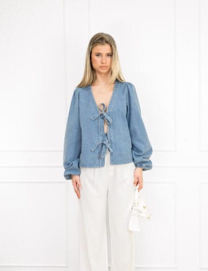 Zelda spijker blouse blauw