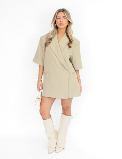 Alternative view of Box blazer taupe