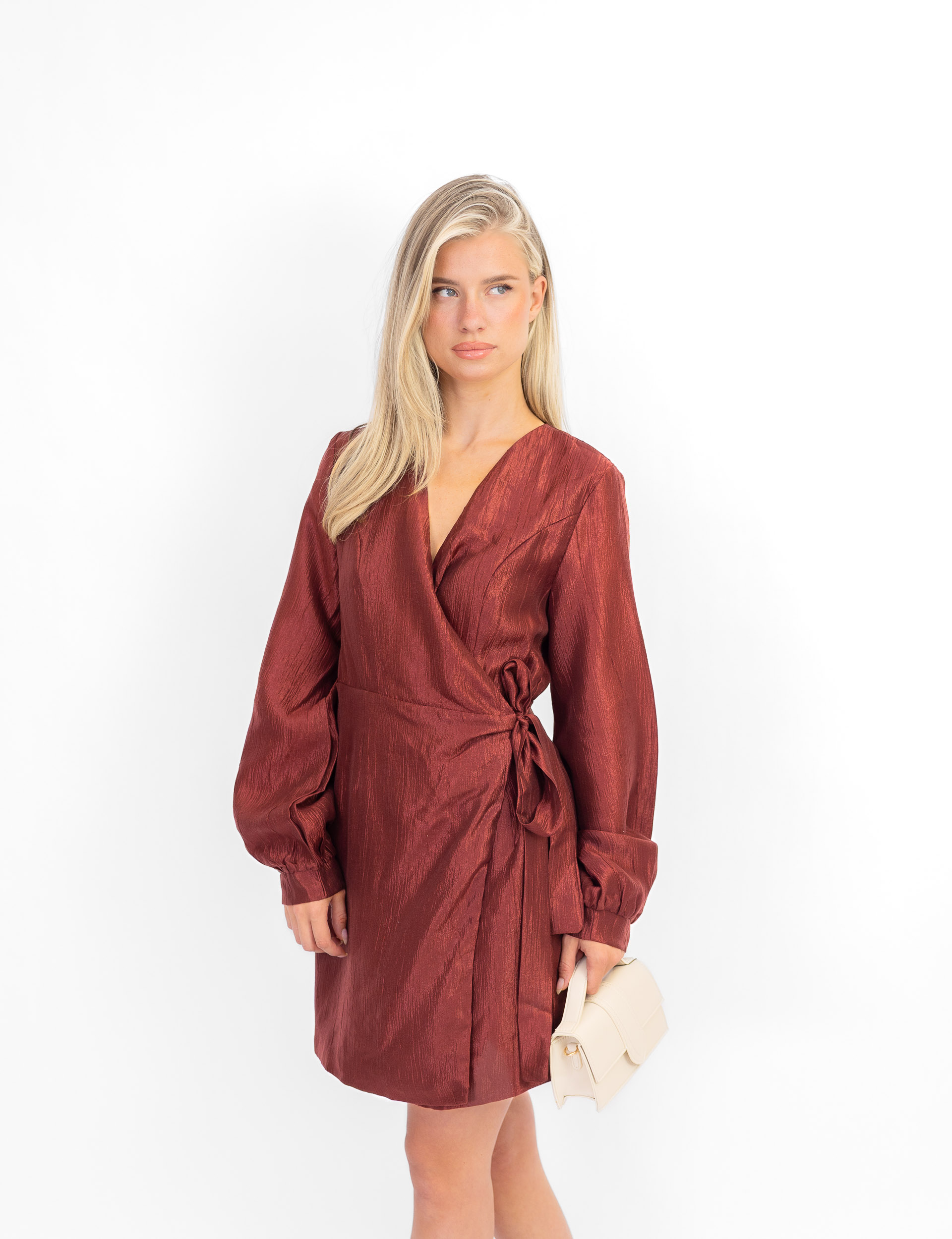 Valerie jurk bordeaux - Afbeelding 3