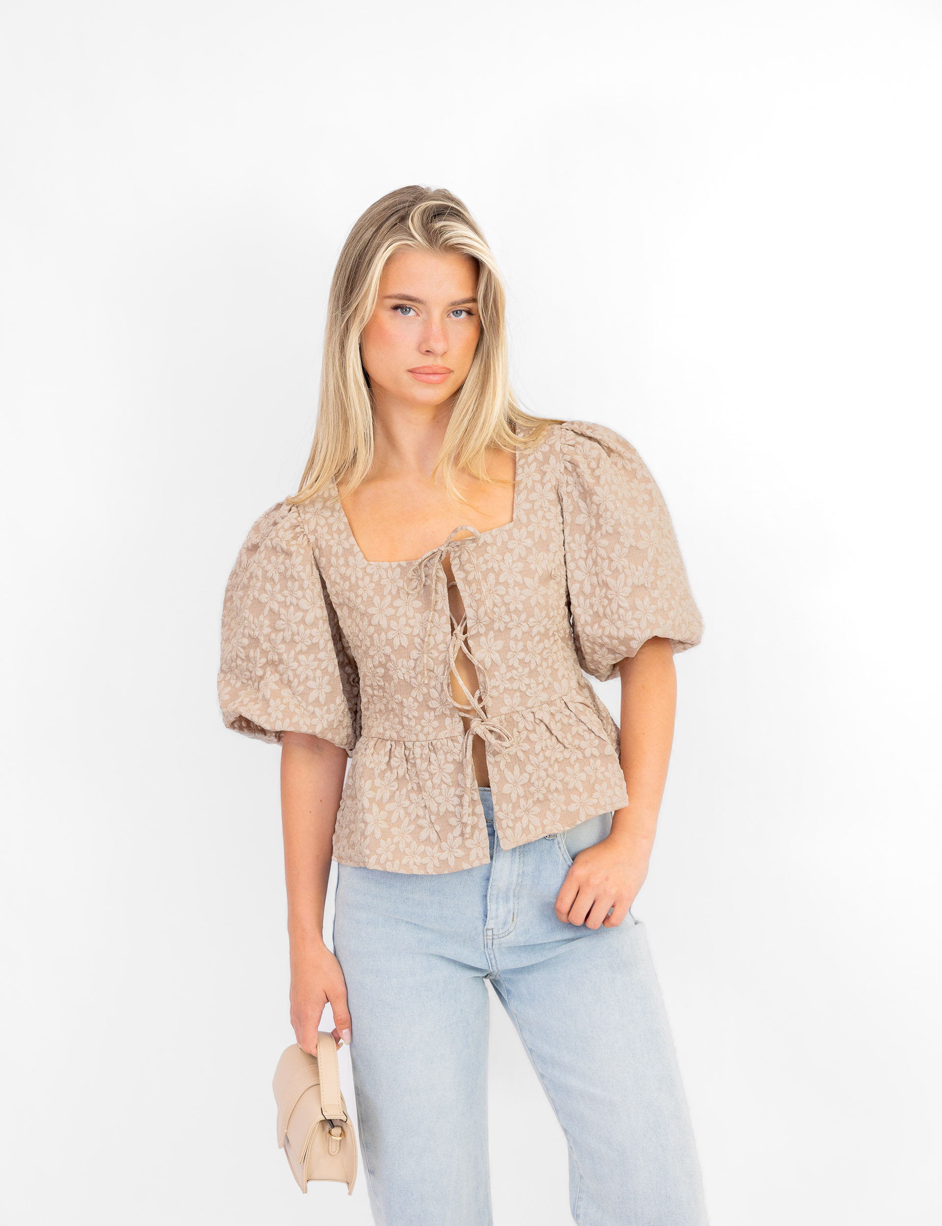 Norah top taupe