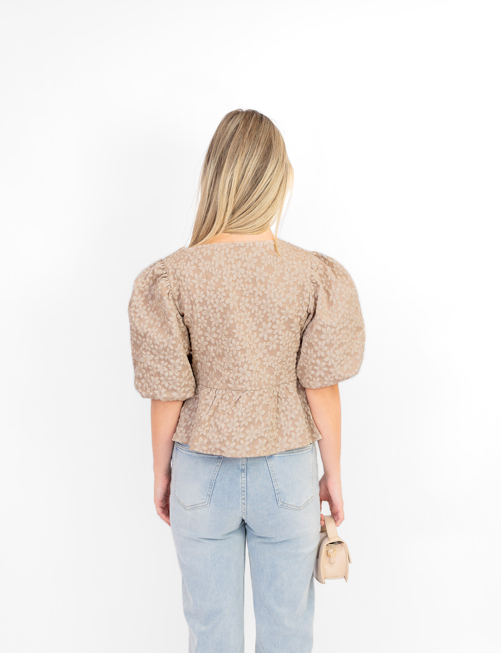 Norah top taupe - Afbeelding 4