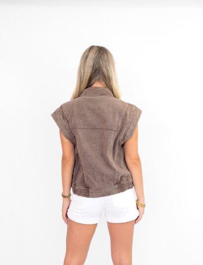 Jainy gilet choco