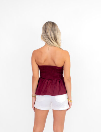 Romee bandeau top bordeaux