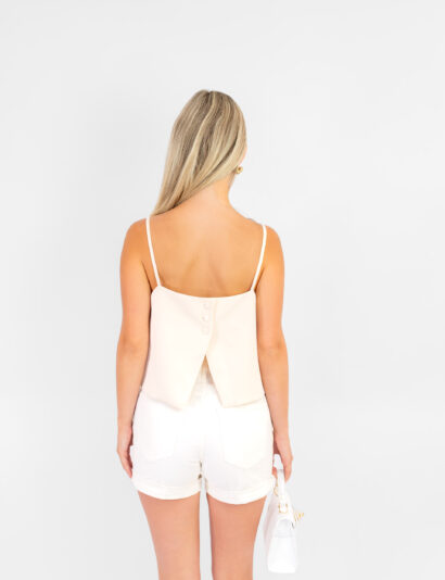 Alternative view of Amara top beige