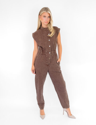 Tamar denim jumpsuit bruin