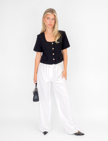 Alternative view of Kayla top zwart