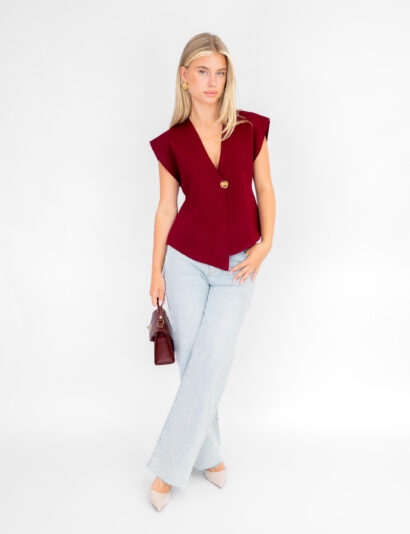 Alternative view of Myla top bordeaux