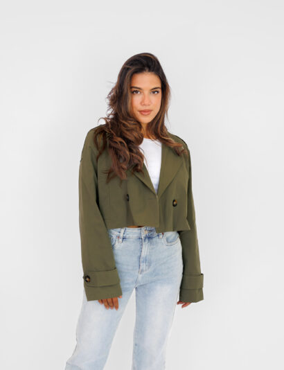 Mylena trenchcoat groen