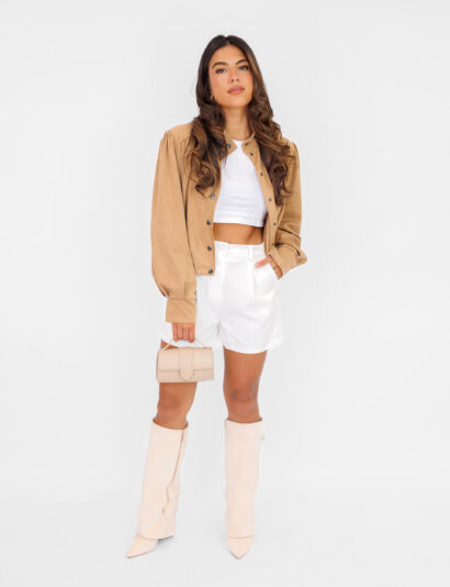 Gia suede jasje camel