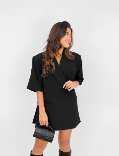 Alternative view of Box blazer zwart