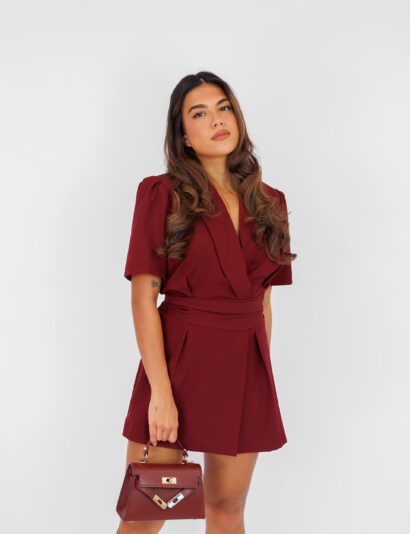 Julin playsuit bordeaux rood