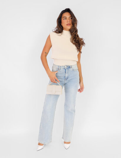 Alternative view of Loua top beige