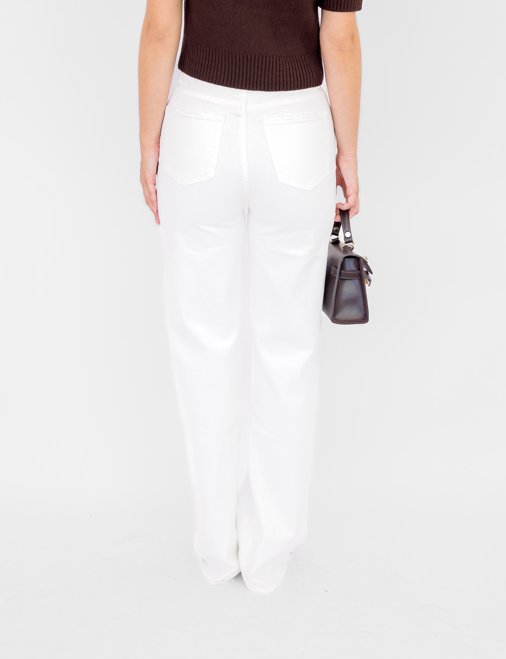 Mikkie wide leg tall jeans wit - Afbeelding 4