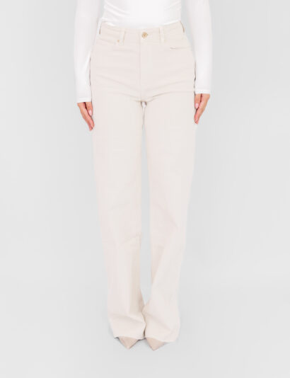 Mikkie wide leg tall jeans beige