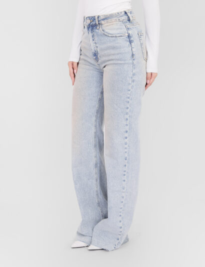 Alternative view of Mikkie wide leg tall jeans blauw
