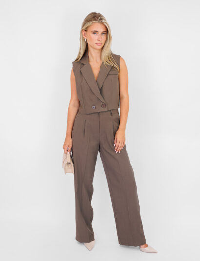 Alternative view of Liva pantalon taupe