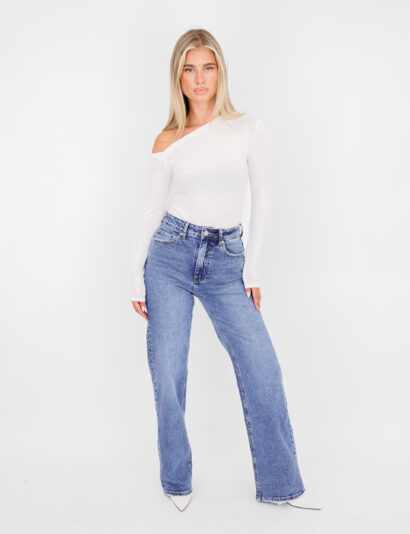 Pixie wide leg jeans donker blauw