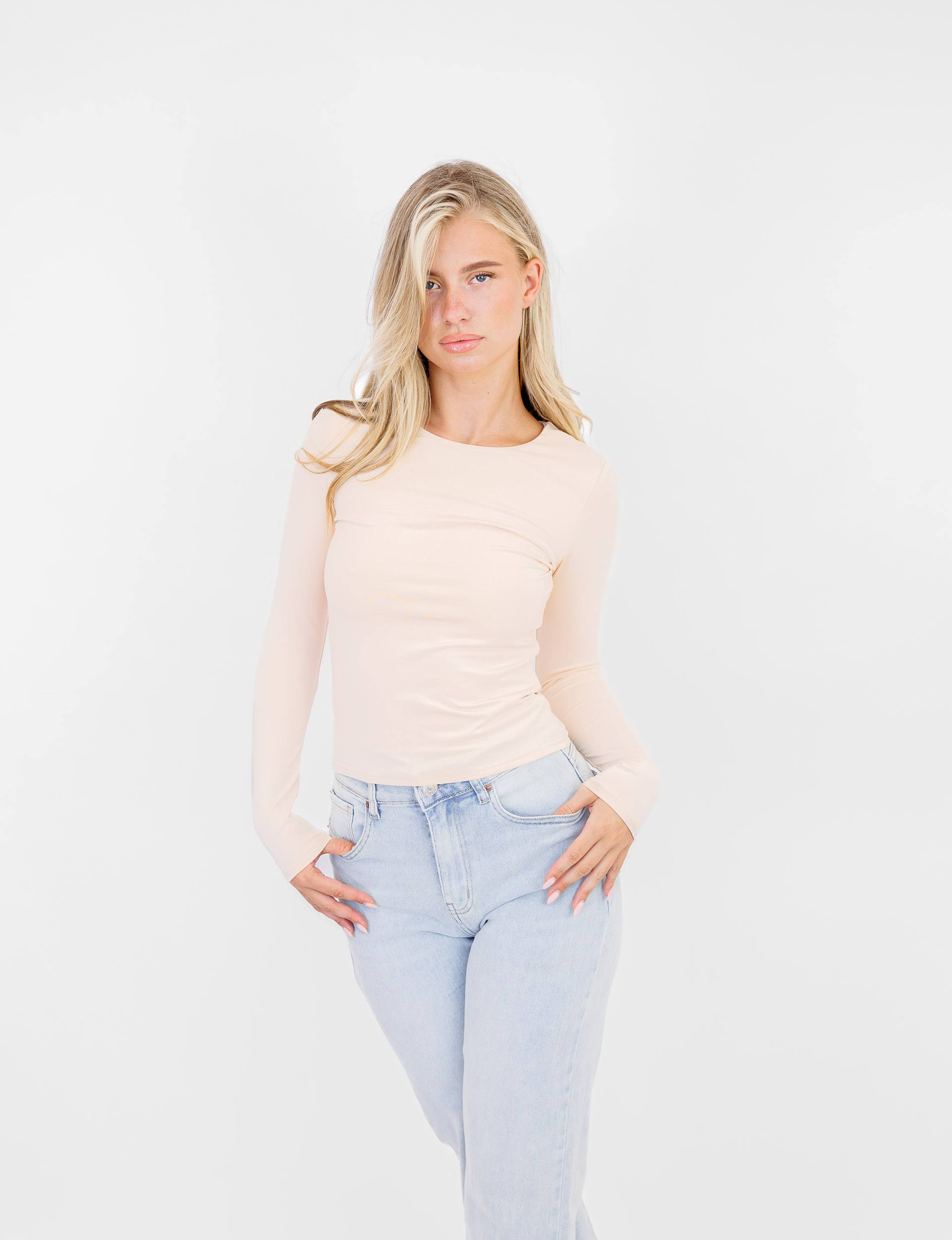 Merle basic top beige - Afbeelding 3