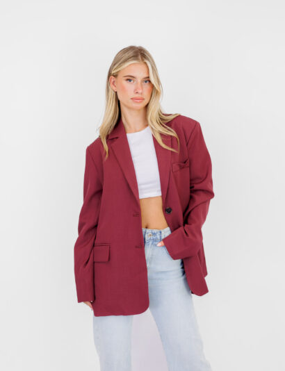 Tessa blazer aubergine