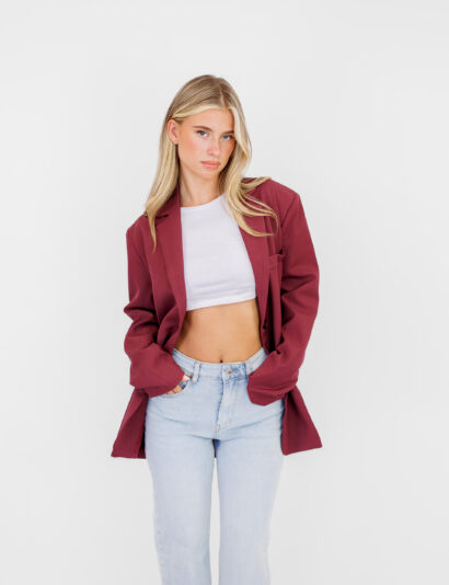 Alternative view of Tessa blazer aubergine