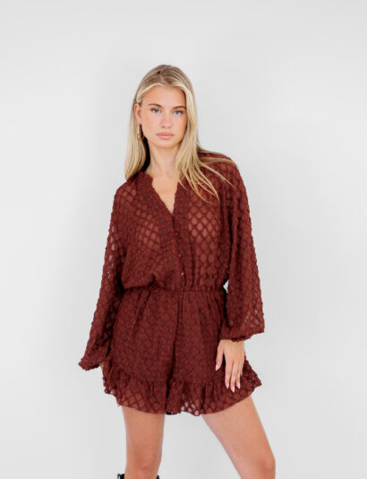 Indy playsuit rood