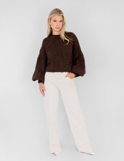 Alternative view of Kiki trui donker bruin