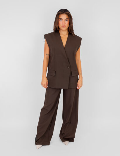 Stacy pantalon donkerbruin