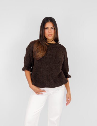 Beau trui donker bruin