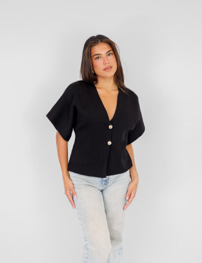 Alternative view of Jessica top zwart