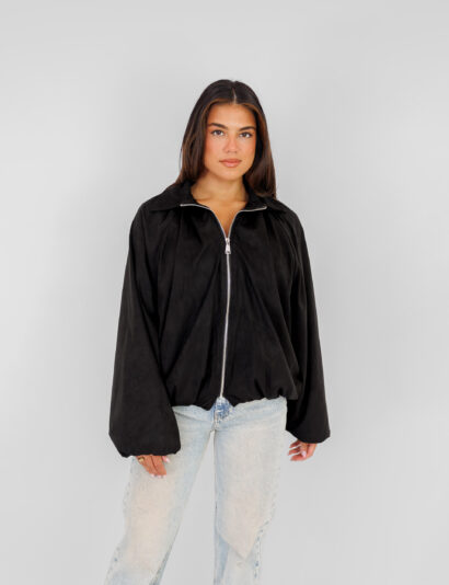 Alternative view of Tara jasje suede zwart