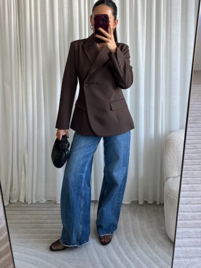 Alternative view of pre order Shelly blazer bruin