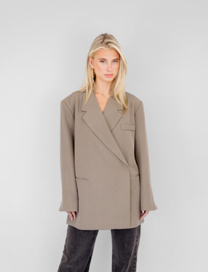Lou box blazer taupe