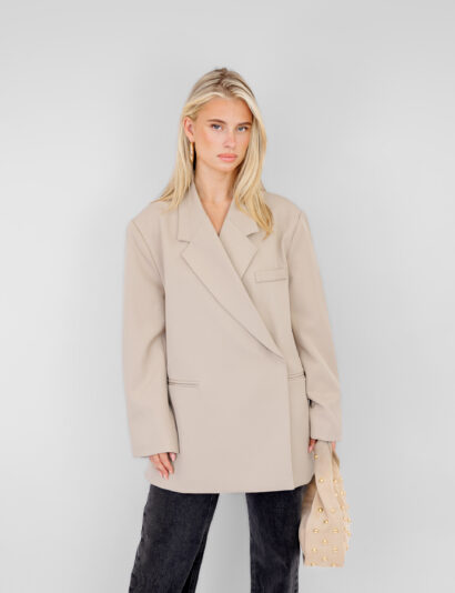Lou box blazer sand
