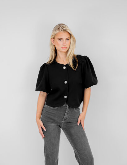 Alternative view of Rosie top zwart