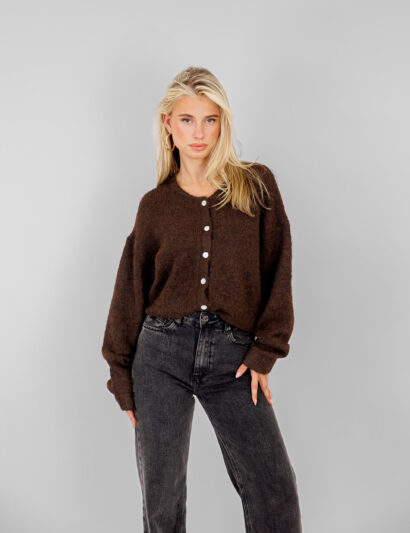 Alternative view of Kailey trui donkerbruin