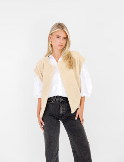 Maudi gilet beige