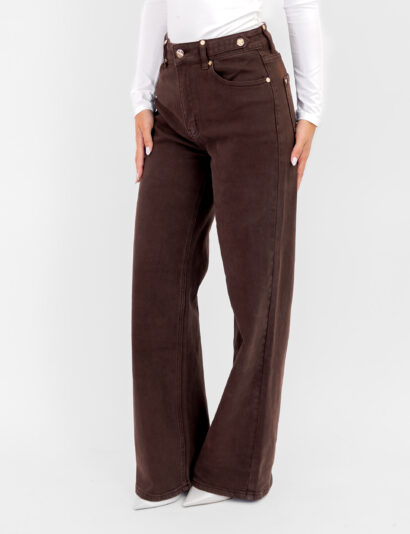 Alternative view of pre order Aylin wide leg jeans bruin