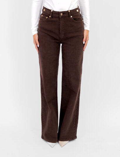 pre order Aylin wide leg jeans bruin