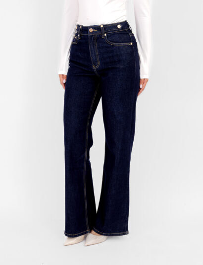 Alternative view of Aylin wide leg jeans donkerblauw
