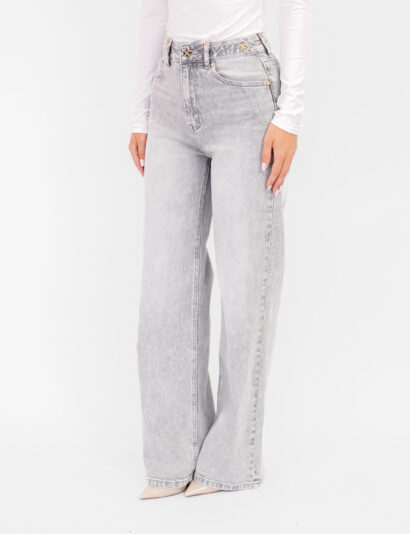 Alternative view of Aylin wide leg jeans lichtgrijs