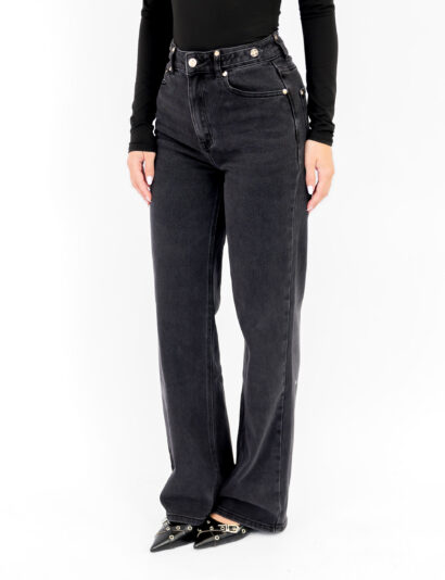 Alternative view of Aylin wide leg jeans zwart