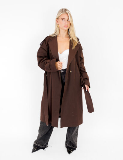 Dalya trenchcoat bruin