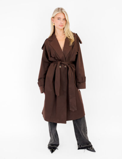 Alternative view of Dalya trenchcoat bruin